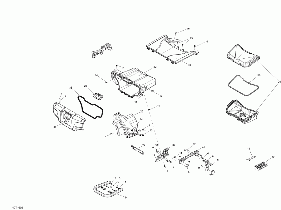 ����������  Outlander - Outlander MAX, 2016 - Rear Cargo Box All Models