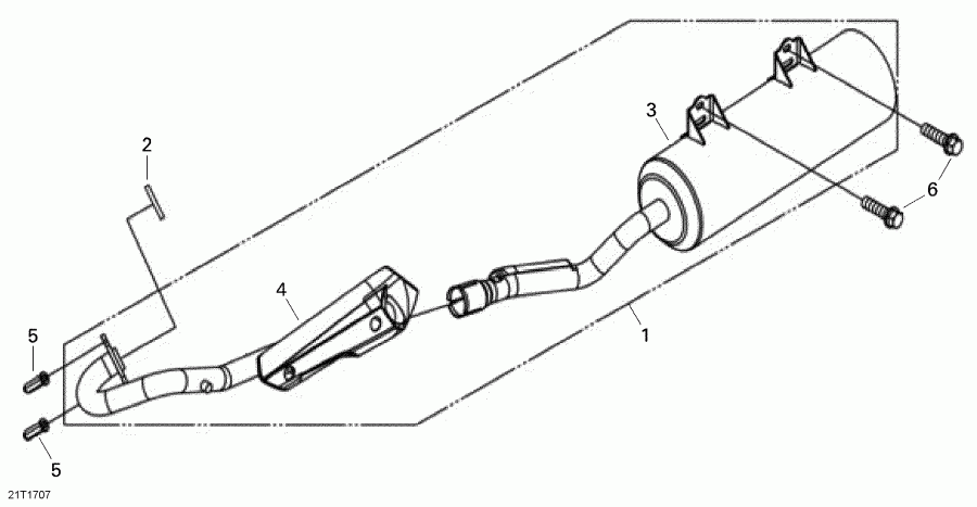  BRP  DS 250, 2017 - Exhaust System North America