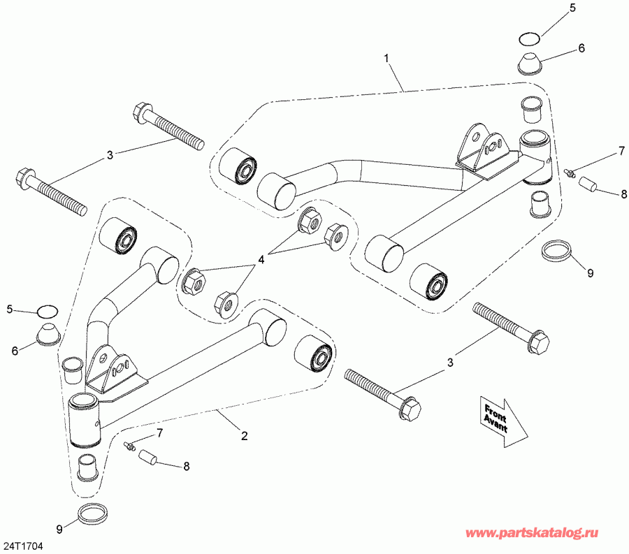  Bombardier - Front Suspension Arm