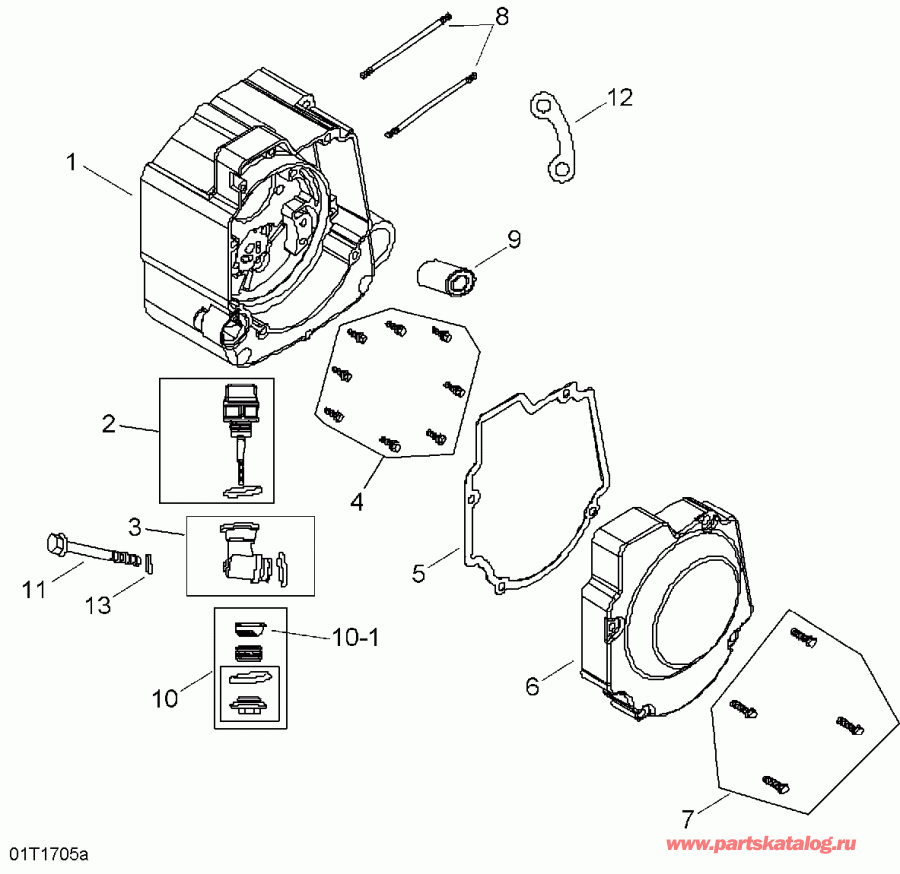  Bombardier - Crankcase, Right