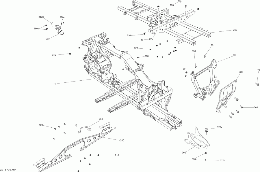 BRP Outlander - Outlander MAX 450-570, 2017 - Frame All Models