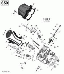 01-   , Front - 650 Efi (01- Cylinder Head, Front - 650 Efi)