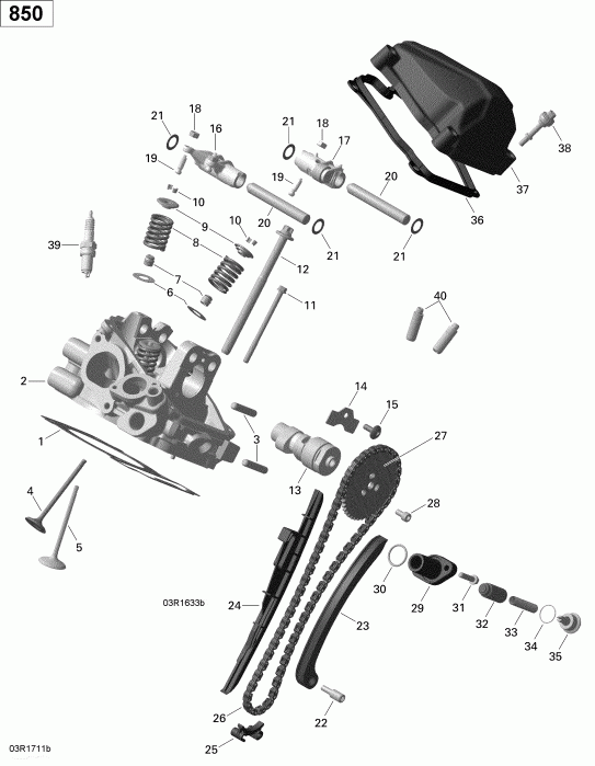 ���������� Bombardier - ������� ����� ��������, Rear 850 Efi