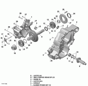 01-  Box Output  - 650 Efi (01- Gear Box Output Shaft - 650 Efi)
