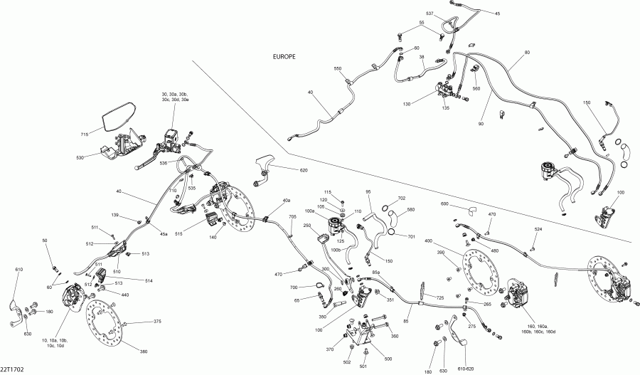 Outlander - Outlander MAX 570 PRO-650-850-1000, 2017 - Brakes All Models