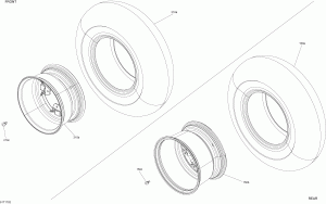 07- Wheels  Tires Outlander 650 - Package Xmr (07- Wheels And Tires Outlander 650 - Package Xmr)