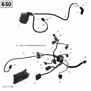 10-     Electronic Module - 650 Efi (package Pro) (10- Engine Harness And Electronic Module - 650 Efi (package Pro))