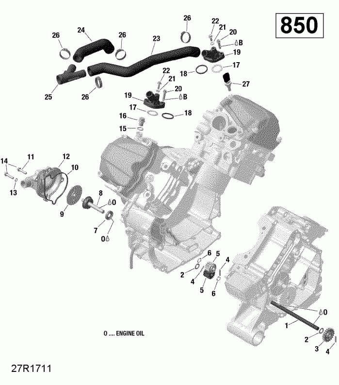 ������������  ������ Renegade, 2017 - Engine Cooling 850 Efi