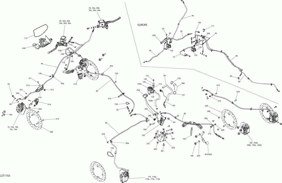 ���������� BRP ������ Renegade, 2017 - Brakes All Models