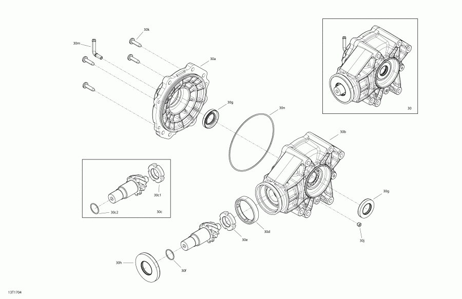 BRP  Renegade, 2017 - Drive, Rear Renegade Rear Differential Package Xmr