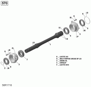 08-    - 570 Efi (08- Drive Shaft - 570 Efi)