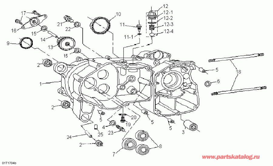 BRP DS 70, 2018  - Crankcase, Left