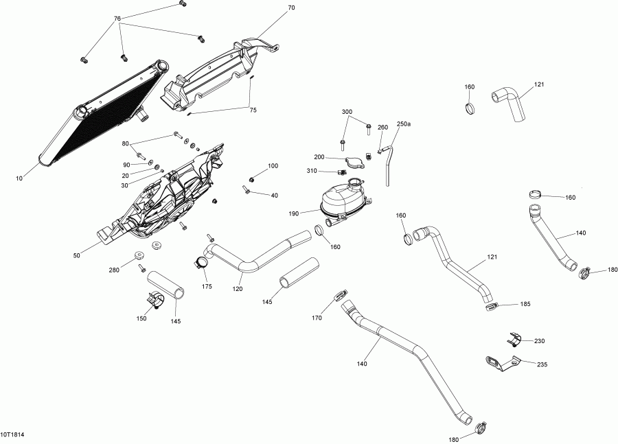  Bombardier Outlander 6X6 T3 650 EFI, 2018 - Cooling