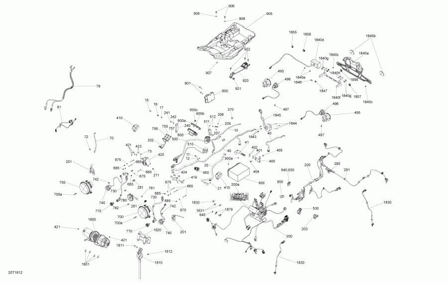   Outlander T3 570 EFI, 2018  - Electrical Outlander 450-570