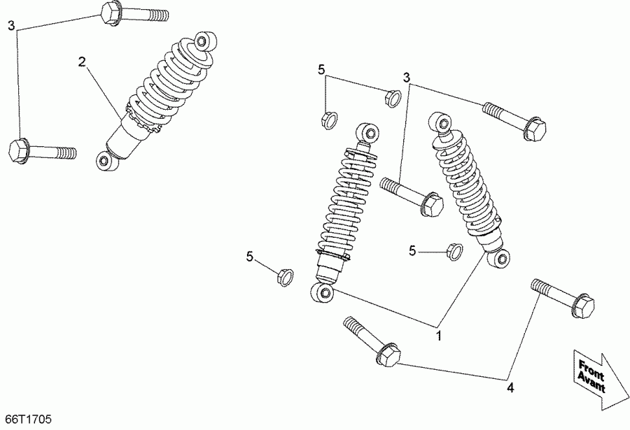  BRP DS 90, 2018  - Shocks