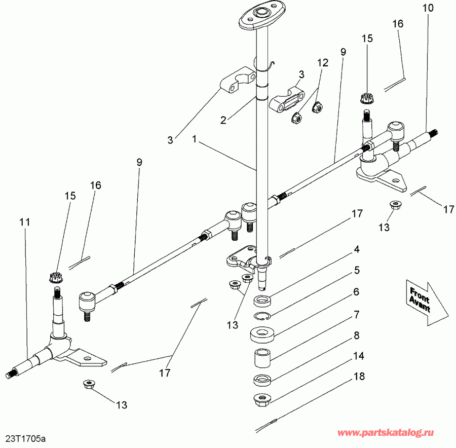  BRP  DS 90, 2018 - Steering