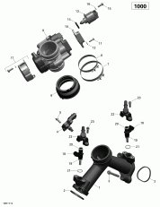 02-      - 1000 Efi (02- Air Intake Manifold And Throttle Body - 1000 Efi)