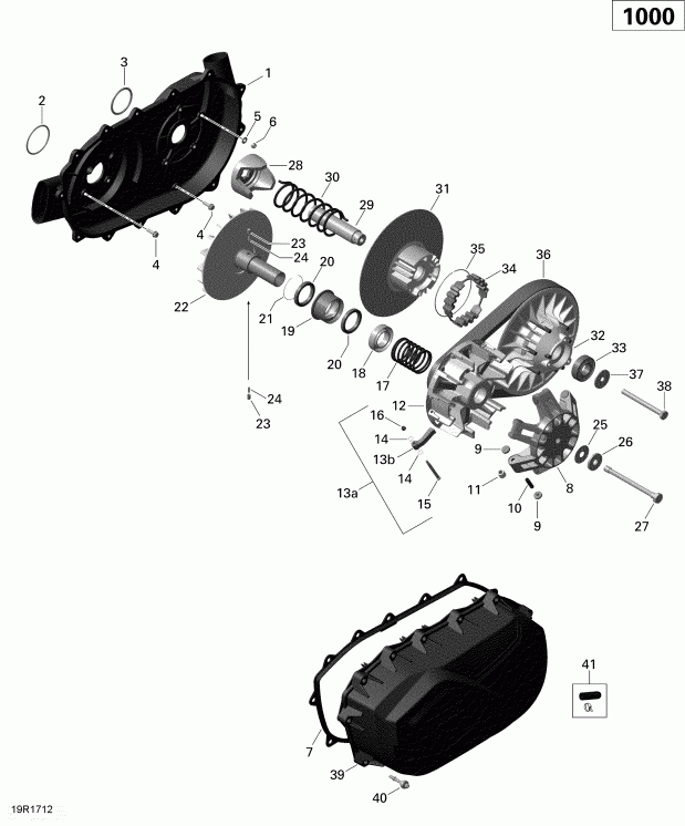   Outlander 6X6 - 1000 EFI, 2018 - Transmission 1000 Efi