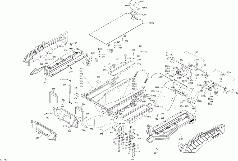 ����������  Outlander 6X6 T3 1000 EFI, 2018 - Cargo