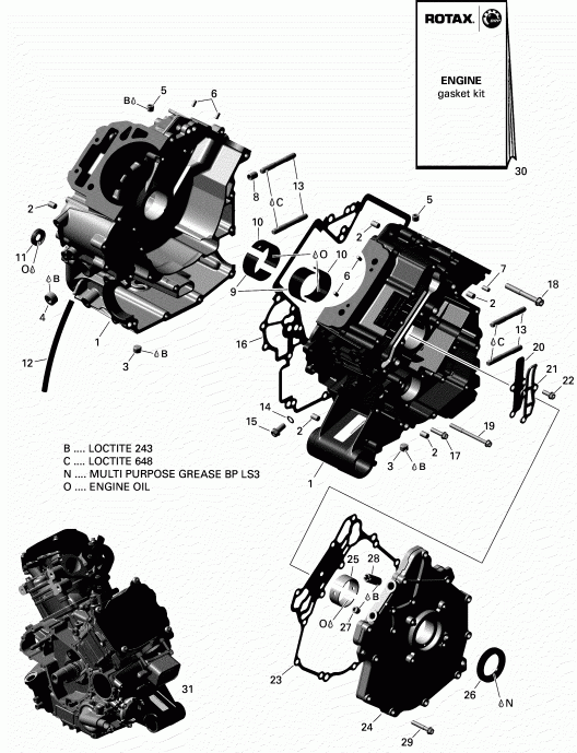 ATV - Crankcase