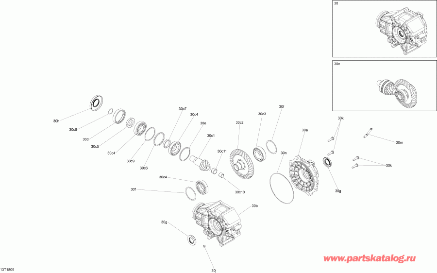 ������ Outlander T3 570 EFI, 2018 (3FJD) - Drive, Rear All