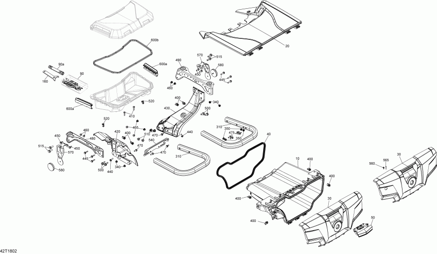 ATV BRP  Outlander T3 570 EFI, 2018 (3FJD) - Cargo