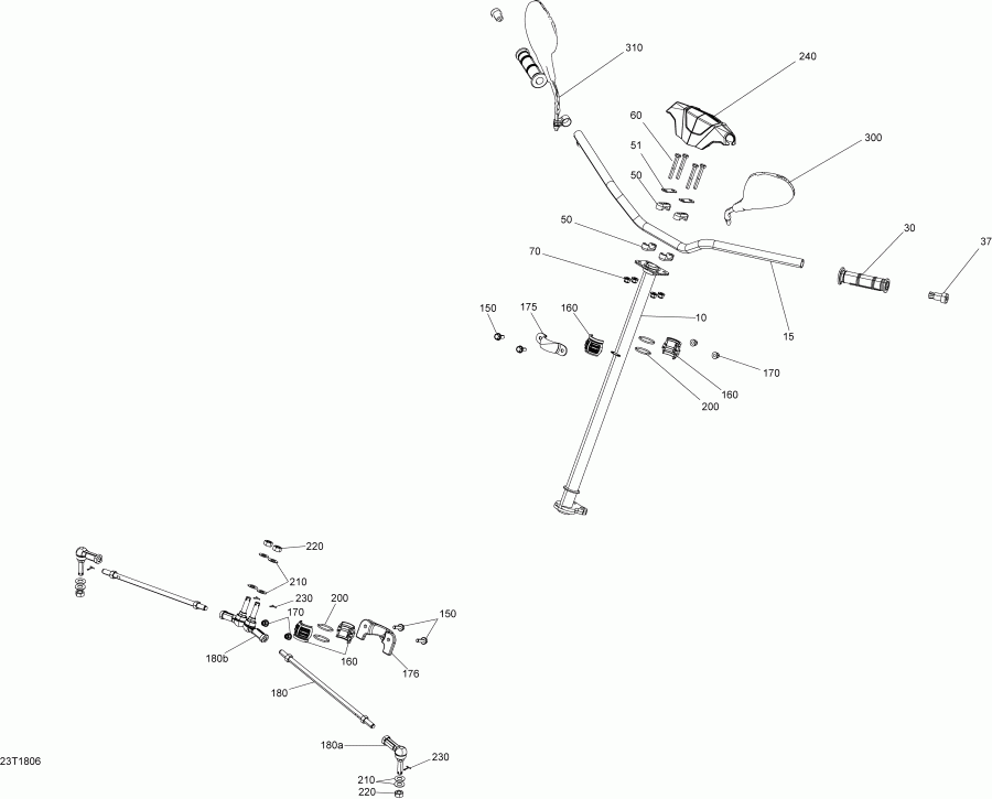 Bombardier Renegade 850 EFI, 2018  - Steering Renegade Std