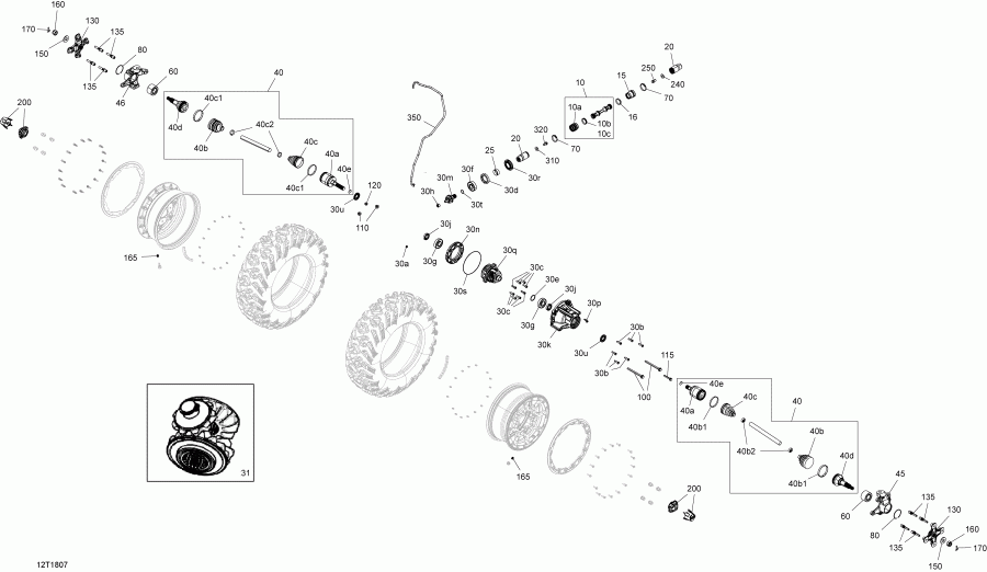 ATV  Renegade T3 1000 EFI, 2018 ������ - Drive, Front