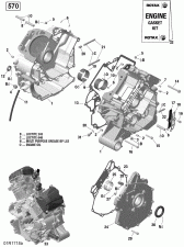 01-   - 570 Efi (01- Crankcase - 570 Efi)