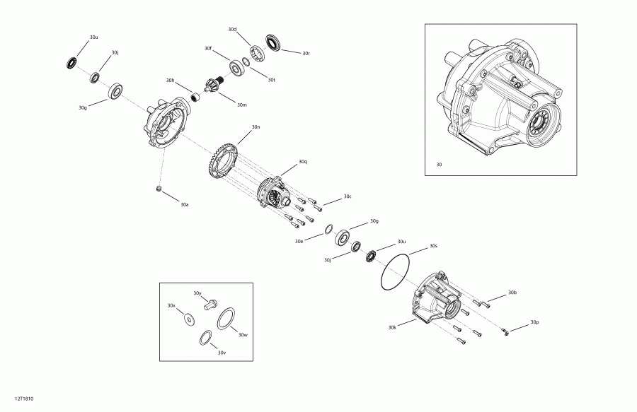  Outlander 570 EFI, 2018 - Front Drive Differential Parts