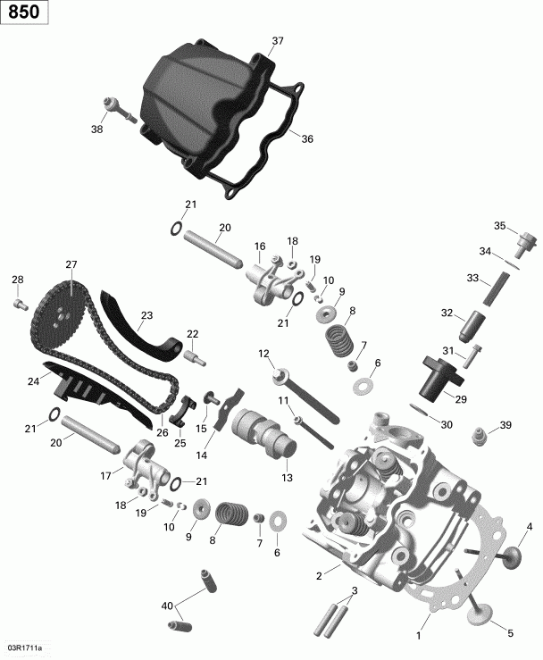 ������������ BRP Outlander 850 EFI, 2018 - ������� ����� ��������, Front 850 Efi