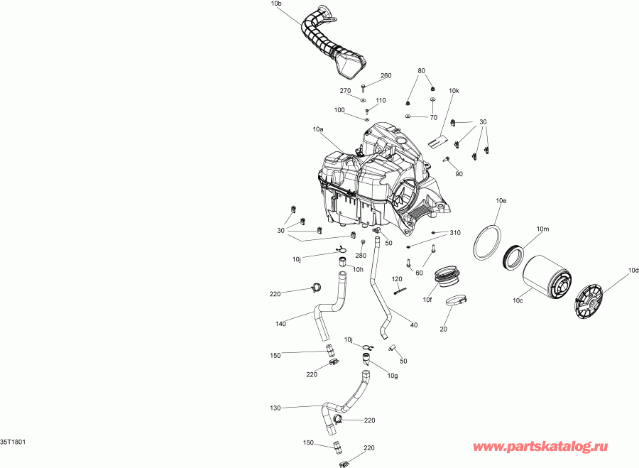  BRP  Outlander 850 EFI, 2018 - Air   Except Package Xmr