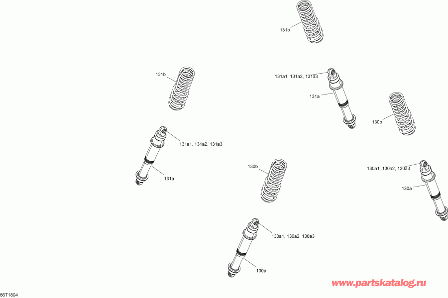  Outlander 850 EFI, 2018 - Shocks Xmr
