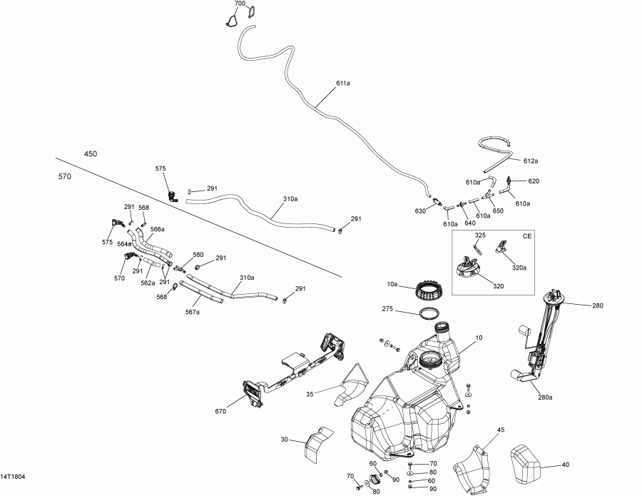  Outlander MAX 6X6 - 650 EFI - T3, 2018 - Fuel