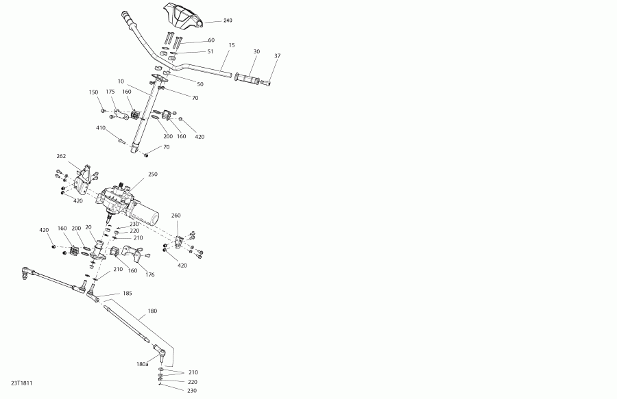 ATV  Outlander MAX 6X6 - 650 EFI - T3, 2018 - Steering