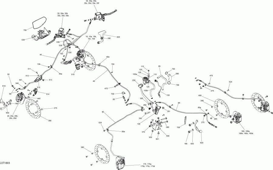 ������������ BRP Renegade 1000R EFI, 2018 - Brakes Renegade