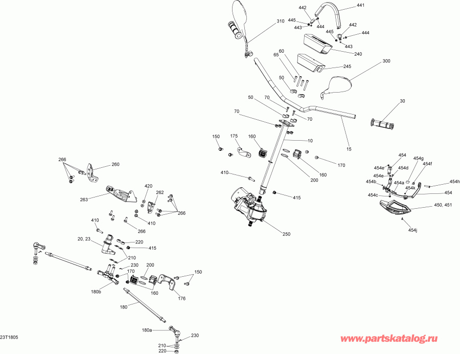 Renegade 1000R EFI, 2018 ������ - Steering Renegade Xxc