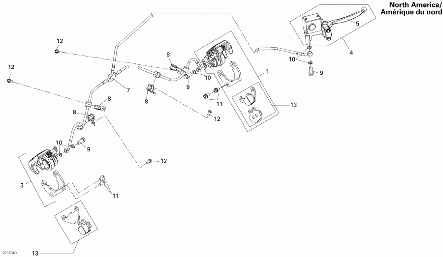 ATV  DS 250, 2018  - Front Brake North America