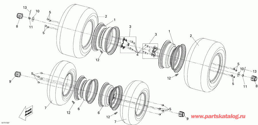 ����������  DS 250, 2018 - Wheels � Tires