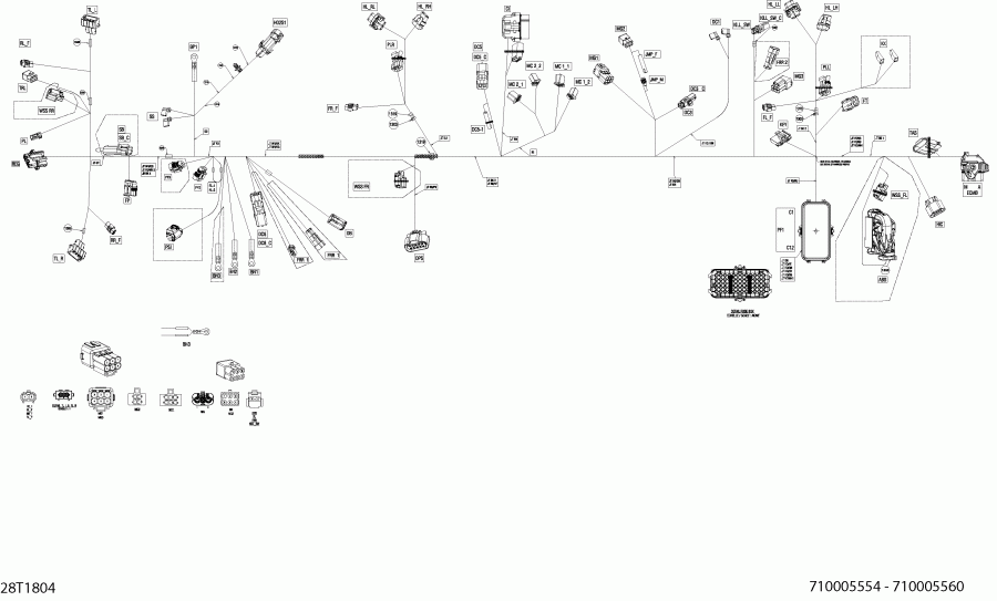 ����������  Outlander T3 MAX 570 EFI PRO, 2018 (3SJC) - Main ���� �������� 710005560 With Abs