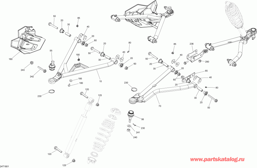 ������������ BRP Outlander MAX 850 EFI, 2018 - Front Suspension G2 Outlander