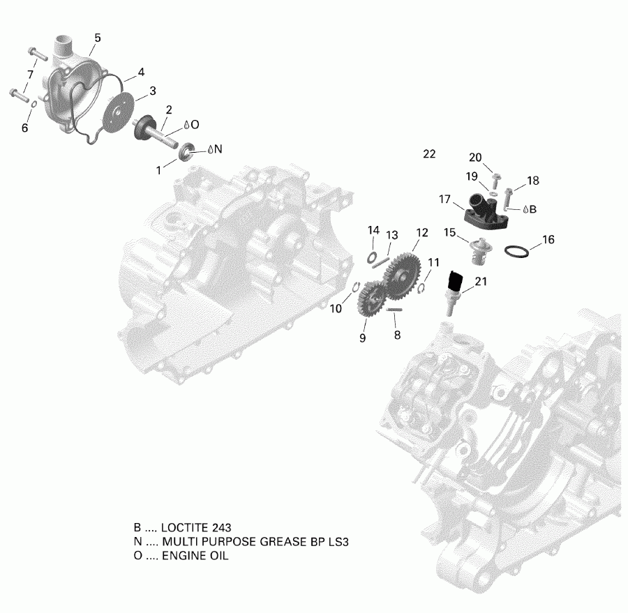 ATV BRP 001 - Outlander 450 EFI - North America, 2019 - Engine Cooling