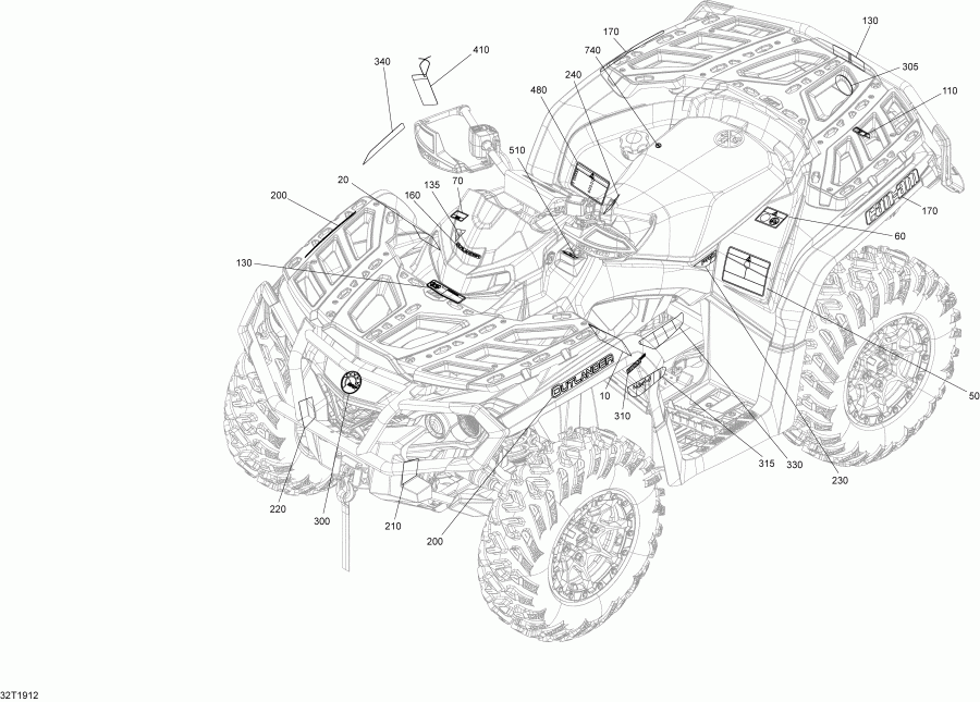 BRP 001 - Outlander 650 EFI - International - European Communities, 2019 -  Pro