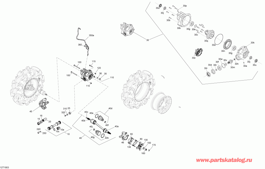���������� BRP ����������� 001 - Outlander 650 EFI - North America, 2019 - Front Drive Outlander & Renegade Xmr