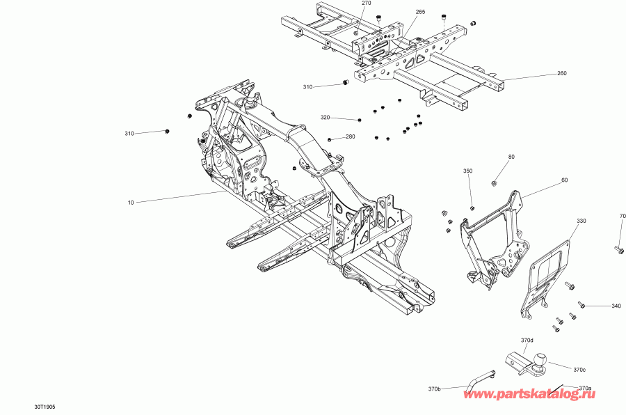    001 - Outlander 650 EFI - North America, 2019 - Frame