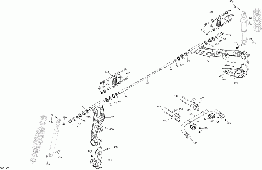   001 - Outlander 650 EFI - T3, 2019 - Rear Suspension