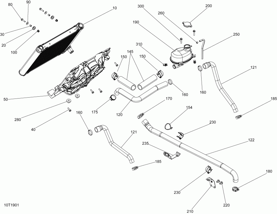 ����������  001 - Outlander 6X6 - 450 EFI - T3, 2019 ������ - Cooling 450 Efi