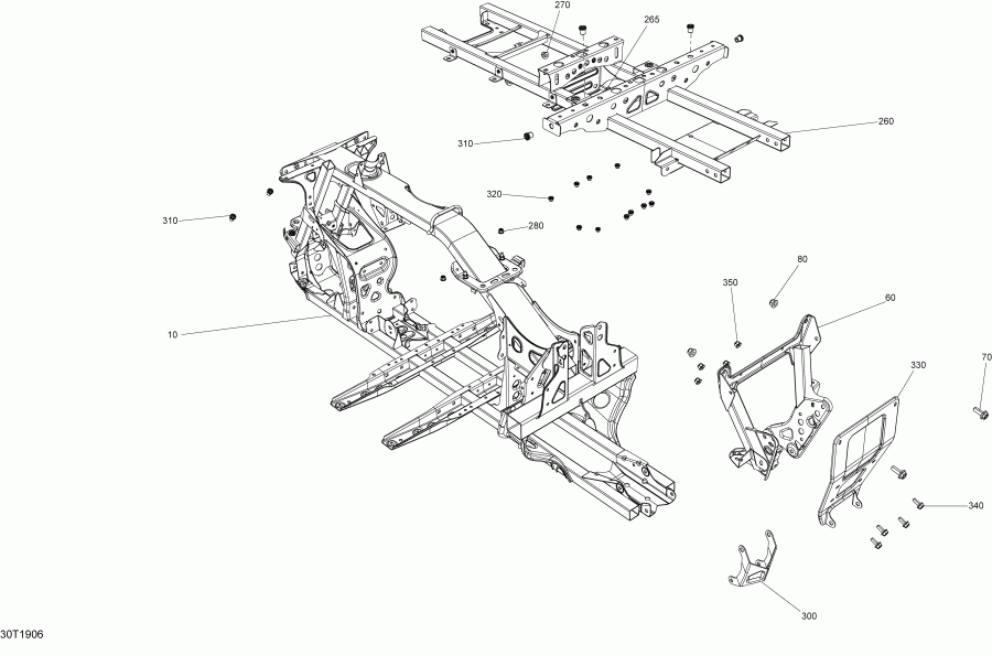 ATV Bombardier 001 - Renegade 570 EFI - International, 2019 - Frame