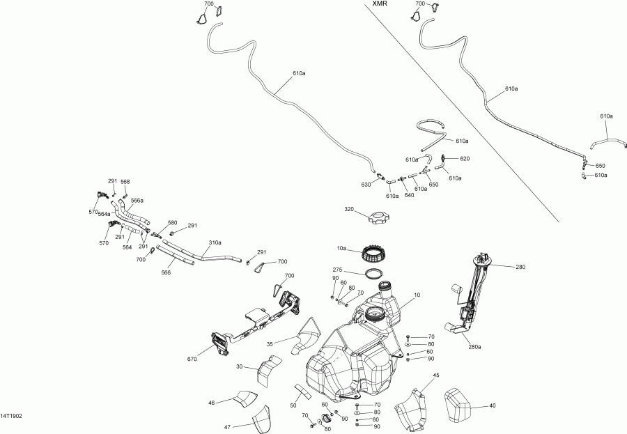 ���������� BRP 001 - Renegade 570 EFI - North America, 2019 ������ - Fuel