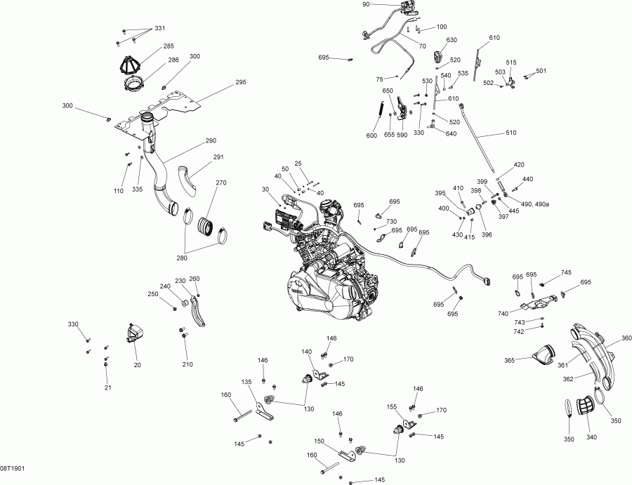 ATV  002 - Outlander 450 EFI - International - Non European Communities, 2019 - ��������� Outlander 450 Efi